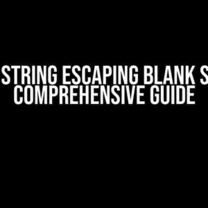 Split a String Escaping Blank Space: A Comprehensive Guide