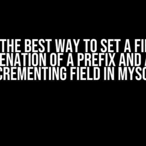 What’s the Best Way to Set a Field to a Concatenation of a Prefix and an Auto Incrementing Field in MySQL?